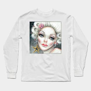 Marie Antoinette Star, glamorous icon, Original Painting Long Sleeve T-Shirt